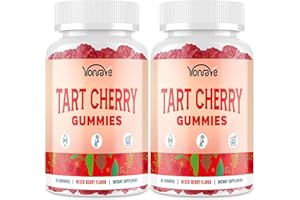YONRAVE 3300mg Tart Cherry Gummies for Uric Acid Cleanse, Sleep, Gout, Joint & Kidney Support – Tart Cherry Extract with Celery Seed, Melatonin, Vitamin C – Detox & Antioxidant – Mixed Berry Flavor, 120 Count