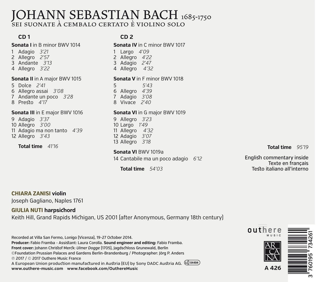 Buy J S Bach Sonatas For Violin Harpsichord Online At Low Prices In India Amazon Music Store Amazon In