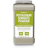 Coolinario Potassium Sorbate (1 GAL - 3.3 LBS) Food Grade Preservative | Extends Freshness &amp; Shelf Life, Ideal for Wine Stabilization, Homemade Jams, Baked Goods, Cheese Making &amp; Dried Snacks
