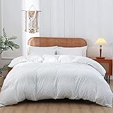 CozyLuna White Duvet Cover Set King Size, 3PCS Boho Duvet Cover Set, Geometric Pattern Tufted Bohemian Comforter Cover Jacquard Knit Textured Bedding Set with Zipper Closure, No Comforter Include