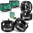 YHTAUTO 5x150mm Hub Centric Wheel Spacers 3 inch Fits Tundra 2007-2021, Sequoia 2008-2022, Land Cruiser 1998-2011 2013-2021, LX470, LX570 5 Lug Tire Spacers w/ M14x1.5 Studs, 110mm Hub Bore 4PCS Black