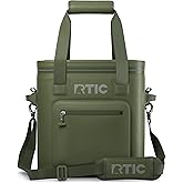 RTIC 20 Can Ultra-Tough Soft Cooler Pro, Insulated, Waterproof, Leak Proof, Portable Floating Bag for Beverage, Drink, Lunch, Outdoor, Beach, Car,Camping, Picnic, Fishing, Boat