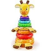 Move2Play, Stacking Toy, Includes 7 Unique Rings, Montessori Development, Baby Toy, Gift for 1 Year Old Boys & Girls, Ages 0-