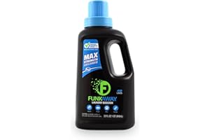 FunkAway Laundry Detergent Booster, 32 oz., Eliminates Extreme Trapped-In Odors and Stains from Activewear, Sports Uniforms, Pet Bedding, Towels and Bed Linens