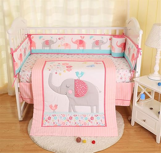 crib sheet and bumper set