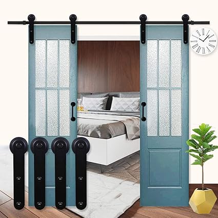 Amazon Com K Home Vintage 5ft Wooden Sliding Barn Door Hardware