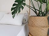 DOKOT Natural Seagrass Belly Basket with Handles Large Storage Laundry view 6