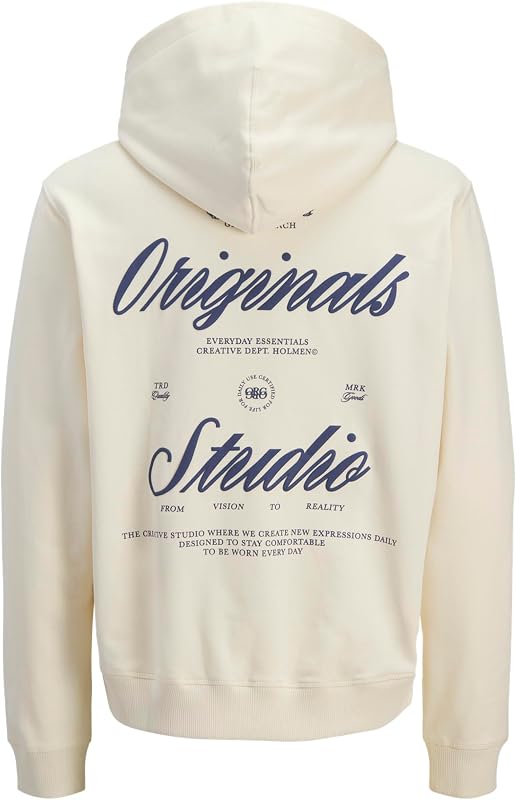 Sudadera con Capucha Impresión Posterior
