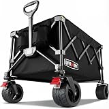 Overmont 200L Folding Festival Trolley on Wheels 150kg Heavy Duty Cart