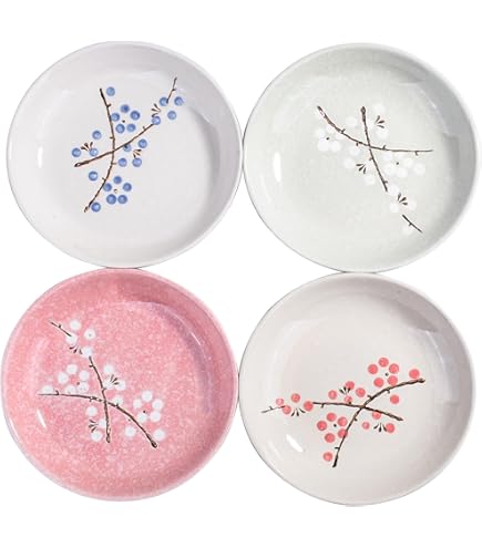 青花　ミートプレート Amazon.com | M.V. Trading MJSP253S4V Japanese Cherry Blossom