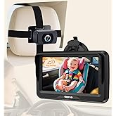 Rohent Baby Car Camera HD 1080P - Rear-Facing Infant Monitor with Night Vision Car Camera for Baby 150° Wide-Angle Lens Anti-