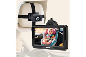 Rohent Baby Car Camera HD 1080P - Rear-Facing Infant Monitor with Night Vision Car Camera for Baby 150° Wide-Angle Lens Anti-