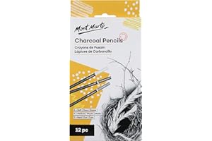 Mont Marte Charcoal Pencils 12pce