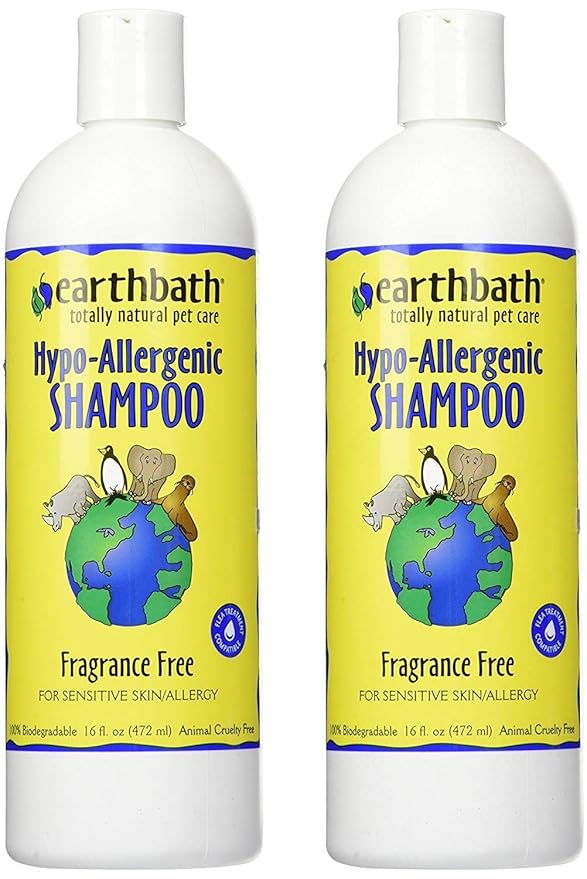 Earthbath 2 Pack HypoAllergenic Pet Shampoo, Fragrance