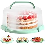 Ohuhu Cake Carrier with Lid and Handle, BPA-Free