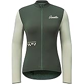 Santic Women's Cycling Jersey Winter Thermal Pro Long Sleeve Fleece UPF 50+ Jersey Cycling Jacket