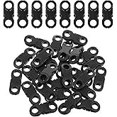Ptwola 25 Pcs Mini Safety Breakaway Buckles Quick Side Release Plastic Snap Buckle DIY Crafts Strap Rings Accessories for Bracelet Anklet Necklace Clasp Braided Cameras Paracord