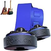 Rok Lok PRO Guitar Strap Lock - 1 Pack (Black) - No Mods Required | Universal Guitar Strap Locks, Rubber Finish Protection, Fits Most Guitars &amp; Bass, Electric Guitar Accessories