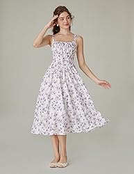 Floral Corset Dress for Women 2024 Ruched Bust