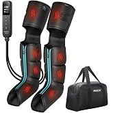 CINCOM Leg Massager with Heat and Air Compression for Pain Relief FSA - HSA | Air compression boots, for calf &amp; foot, promotes recovery, relieves edema