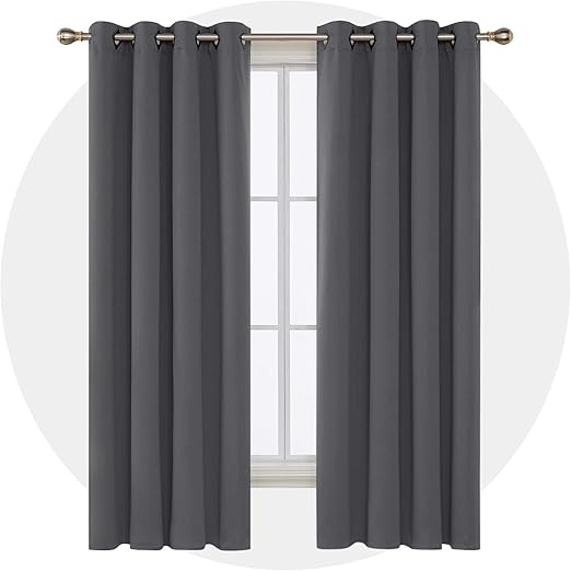 Amazon Com Deconovo Room Darkening Curtains With Grommet Thermal
