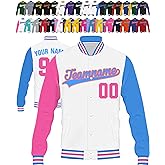 Yananka Custom Varsity Jacket Personalized Baseball Jackets Men Women Youth Customized Name Number Logo