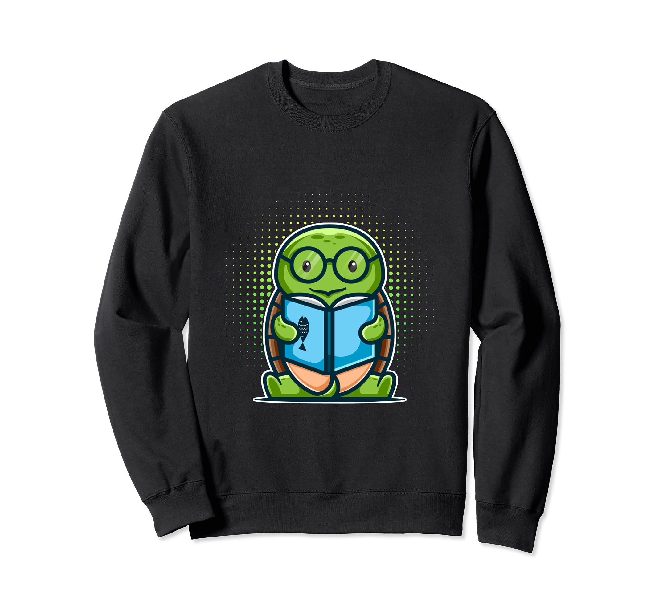 Reading Book Reader Library Shell Reptile Turtles Earth Day Sweatshirt