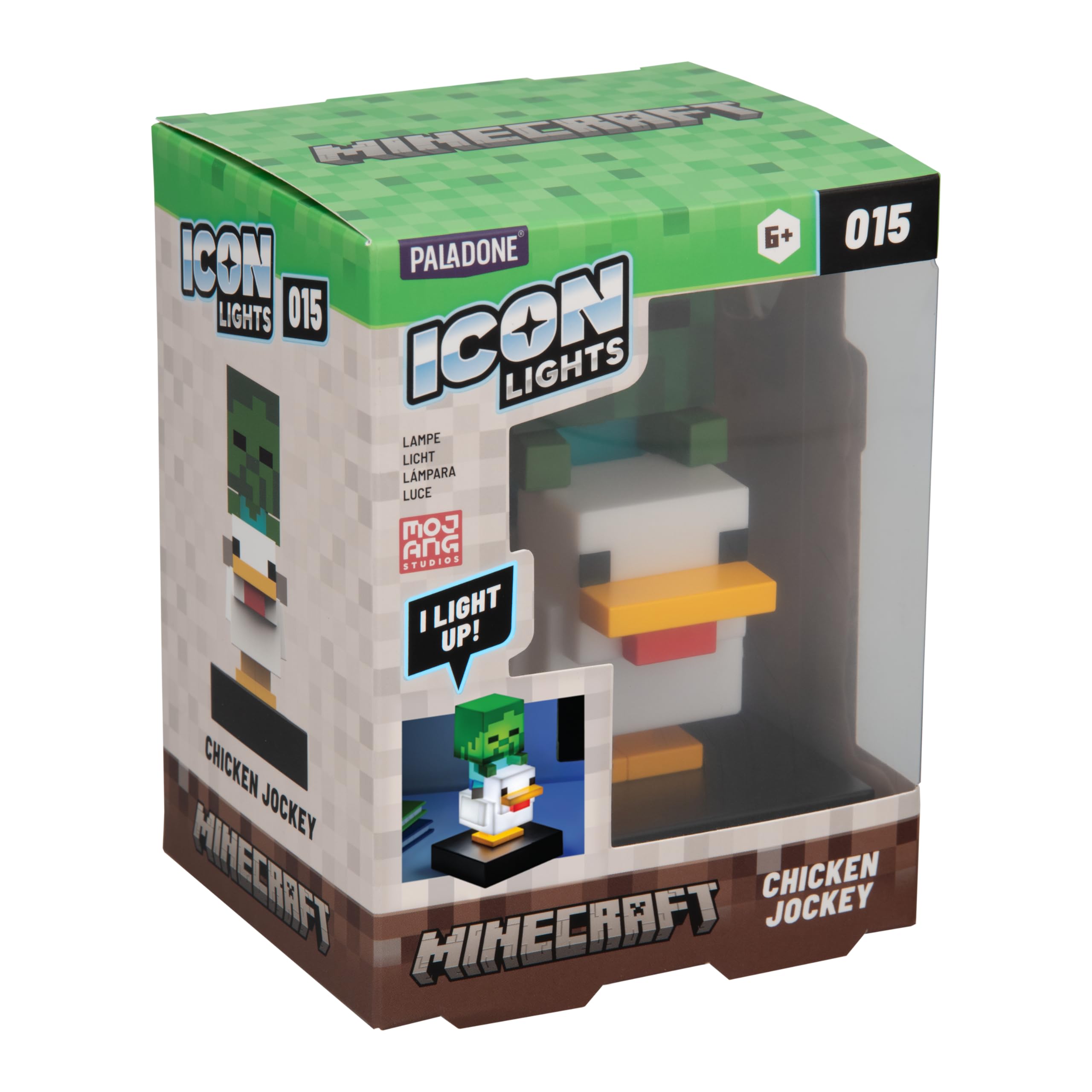 Paladone Chicken Jockey Icon Light, Officially Licensed Minecraft Product 6