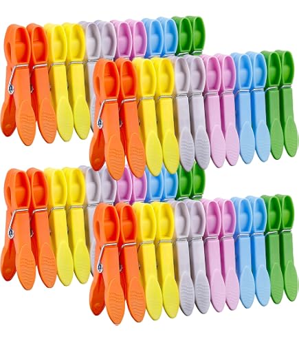 thumbnail image 2 of Bocaoying 100 Pcs Heavy Duty Plastic Clothes Pins, Windproof Laundry Clips For Indoor Outdoor Clothesline 2 of 13