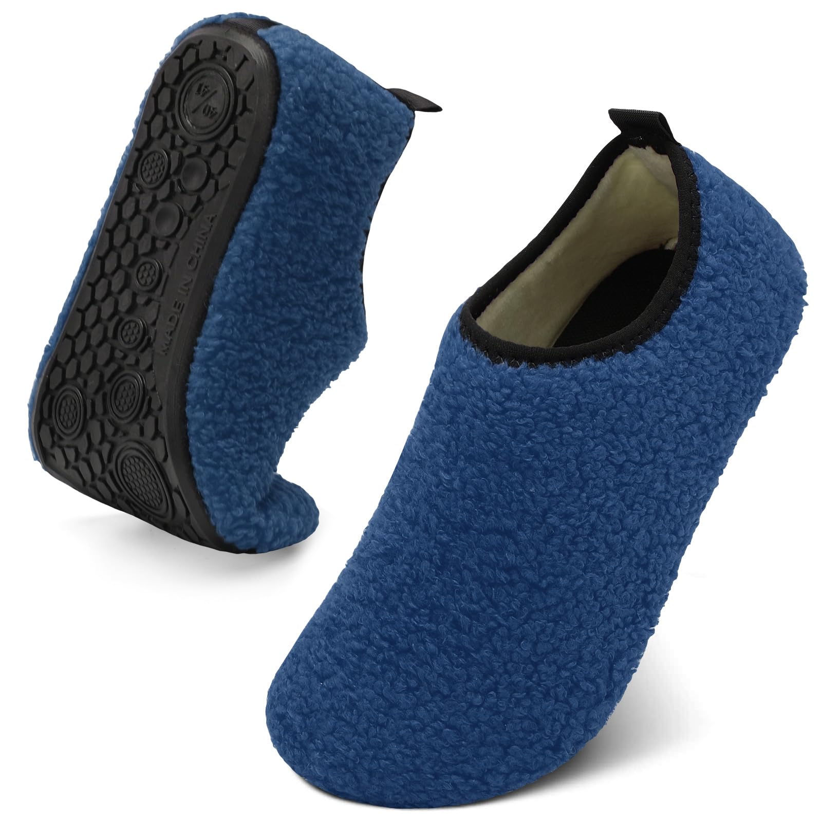 QFH Womens Mens Winter Warm Shoes Indoor Bedroom