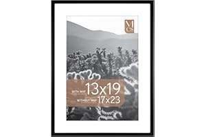 MCS Everline Collection 17x23 Poster Frame, Display Pictures 13x19 With Mat or 17x23 Without Mat, Vertical & Horizontal Wall 