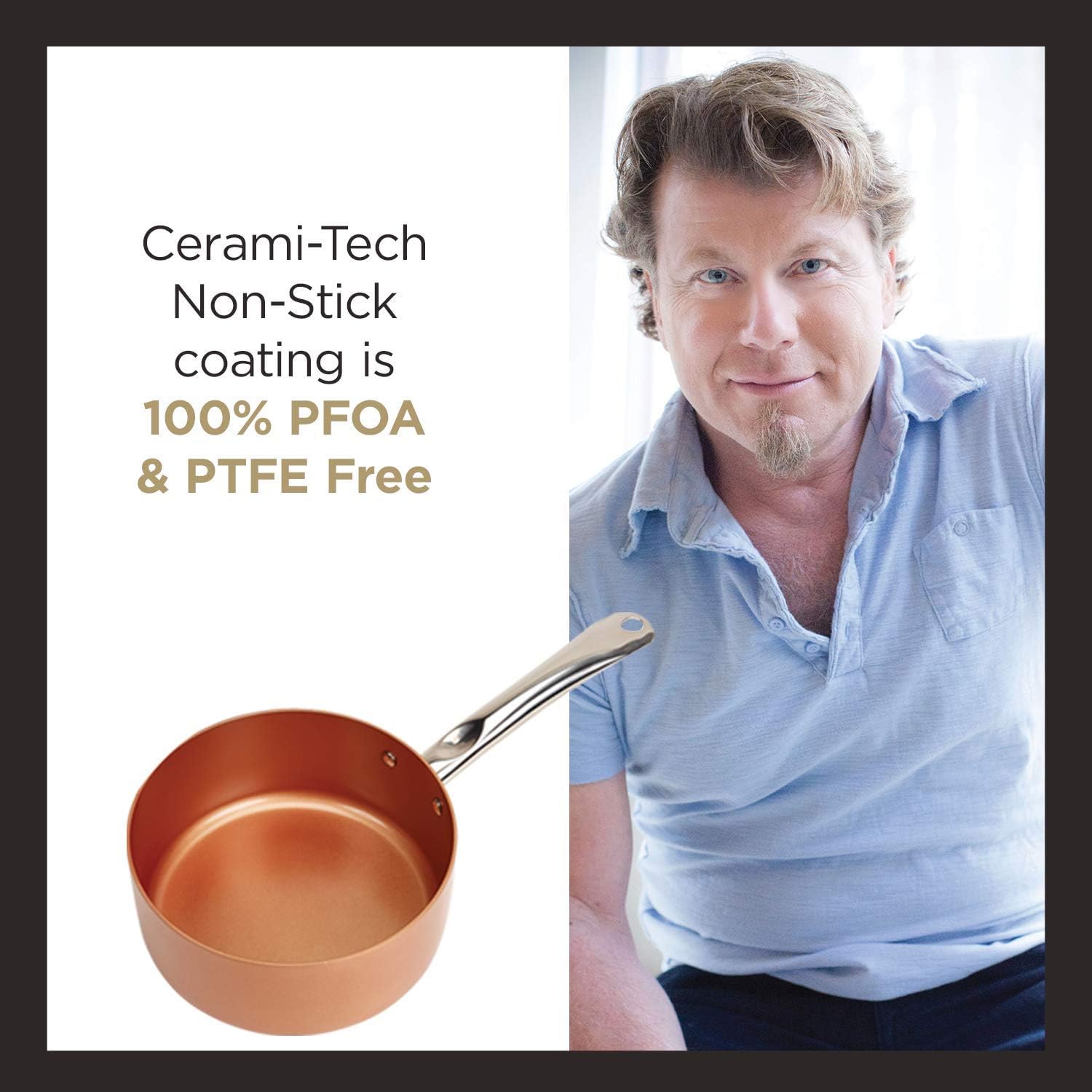Copper Chef Cookware 9-Pc. Round Pan Set, Aluminum and Steel with Ceramic Non-Stick Coating Cookware Set, Includes Lids, Frying and Roasting Pans Accessories, Pots and Pans Set: Kitchen & Dining