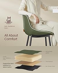 VASAGLE Bar Stools Set of 2, Bar Height Bar Stools