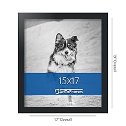 ArtToFrames 15x17 Inch Black Picture Frame, This