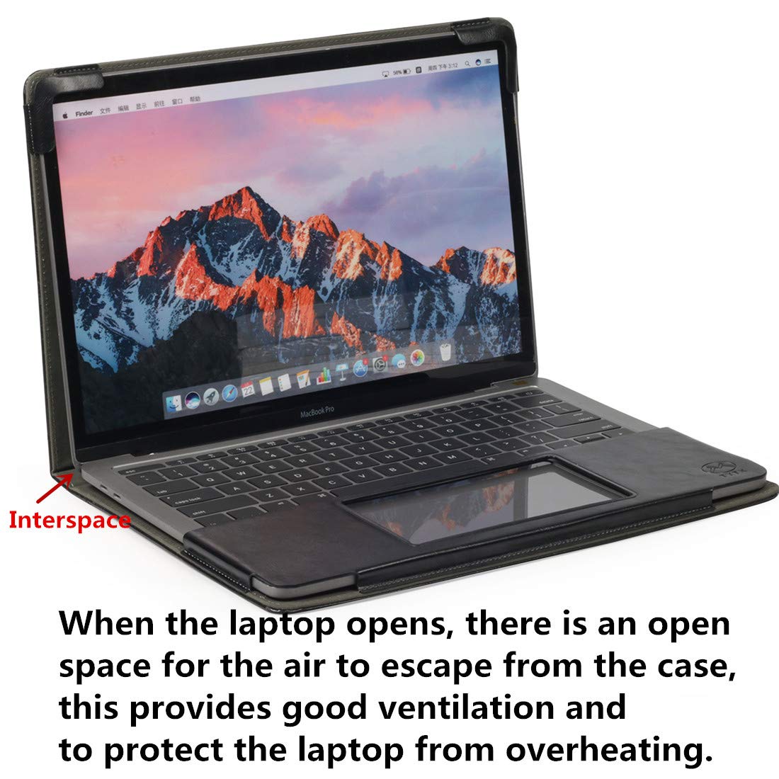 TYTX MacBook Pro Leather Case 13 Inch 2016-2019 (A1989 A1706 A1708 A2159) Protective BookBook Folio Cover (MacBook Pro 13\