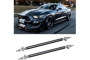 DREAMIZER 2pc Adjustable 8"-11" Front Bumper Lip Splitter Diffuser Strut Rod Tie Bars Compatible with Most Vehicles