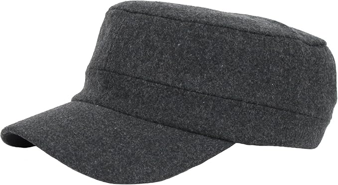 flat top wool hat