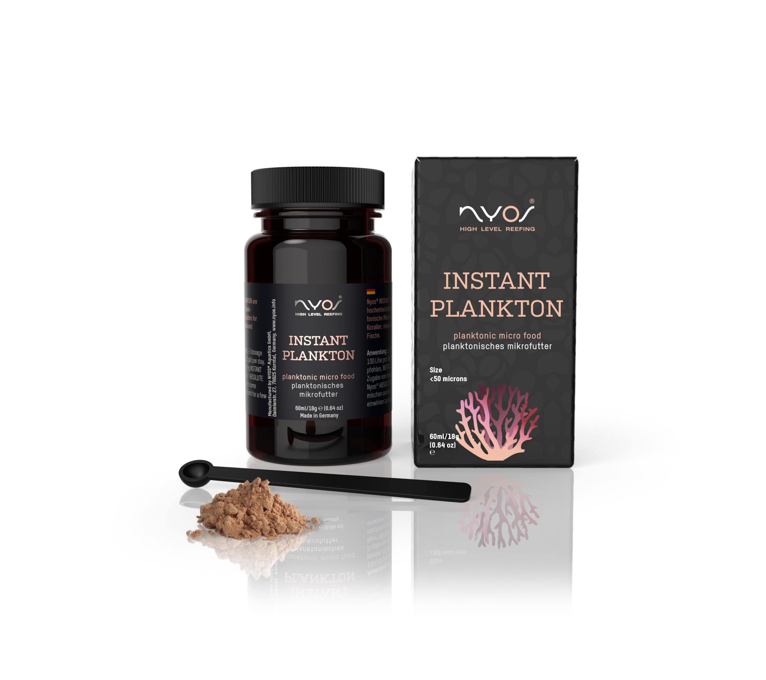 NYOS® Instant Plankton 60 ml / 18 g - Advanced Micro Food for Corals & Saltwater Fish, Low Nitrate & Phosphate