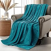 Utopia Bedding Turquoise Fleece Blanket Throw Size Lightweight Fuzzy Soft Anti-Static Microfiber Bed Blanket (60x50 Inch)