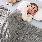 Sivio Weighted Blanket, Weighted Blanket,Soft and Cozy Cooling Heavy Blankets, Calm and Nap, School and Home, 3lbs 36 x 48inches, Grey