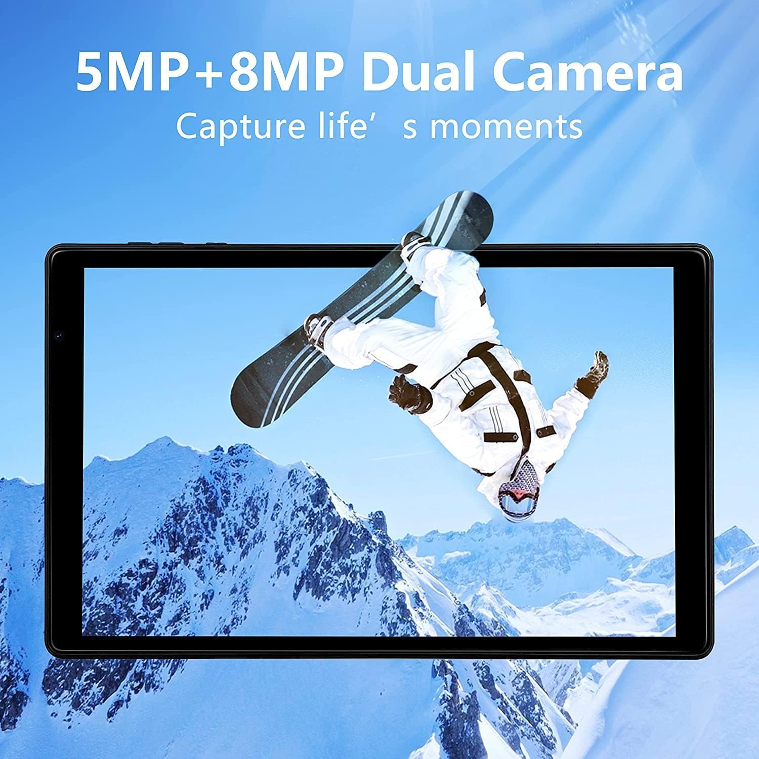 Tibuta Tablet, 10 inch Android 13 Tablet with Case, 4GB RAM 32GB ROM & Quad Core Processor, 5.0MP Front+8.0MP Rear Camera, 6000mah Bluetooth IPS Tablets