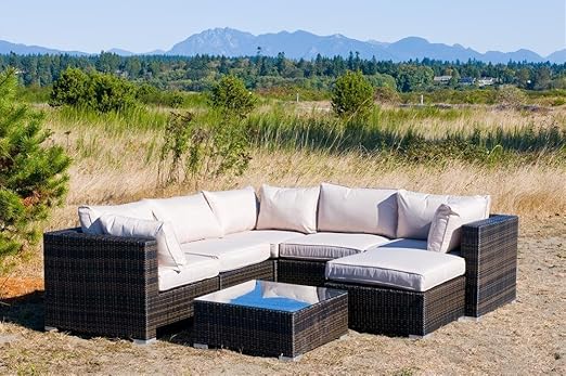Kontiki Conversation Sets Wicker Sectional Sets Amazon Ca