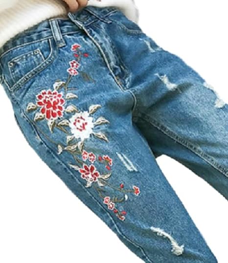 Amazon ハナナ レディース ジーンズ ジーパン パンツ デニム 花柄 デザイン カジュアル おしゃれ ジーンズ 通販 Amazon ハナナ レディース ジーンズ ジーパン パンツ デニム 花柄 デザイン カジュアル おしゃれ ジーンズ 通販
