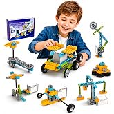Veecafiodi Science Kits for Kids Age 8-12, 50 in 1 STEM Toys for Kids 6-12, Motorized Building Toy for Boys Girls, Educational Engineering Set, Birthday Gift