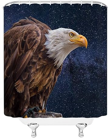 Amazon Com Animal Shower Curtain National Wildlife Eagle Under