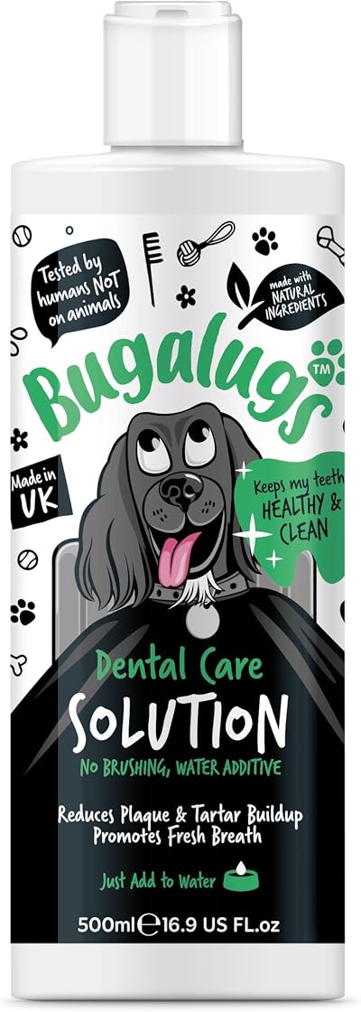 BUGALUGS Dog Dental Water Additive 500ml Fresh Breath Teeth Care