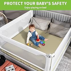 melafa365 Bed Rail for Toddlers, Upgrade Height
