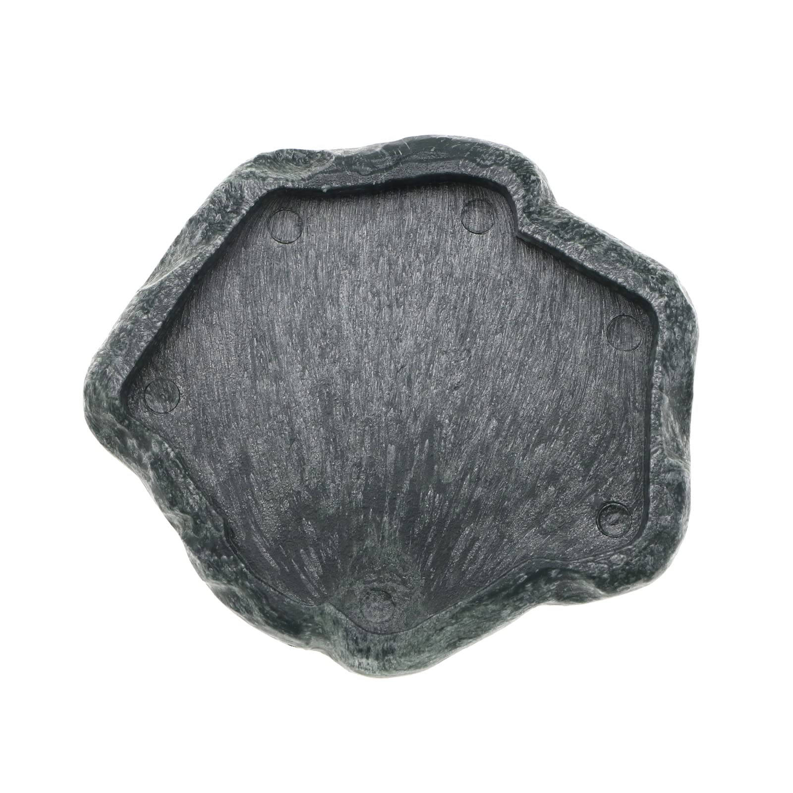 YINETTECH Reptiles Water Tray Tortoise Feeder Lizard Water Dish Resin Drinking Bowl for Tortoise Lizard Frog Terrapin Gecko Spider Scorpion Size S