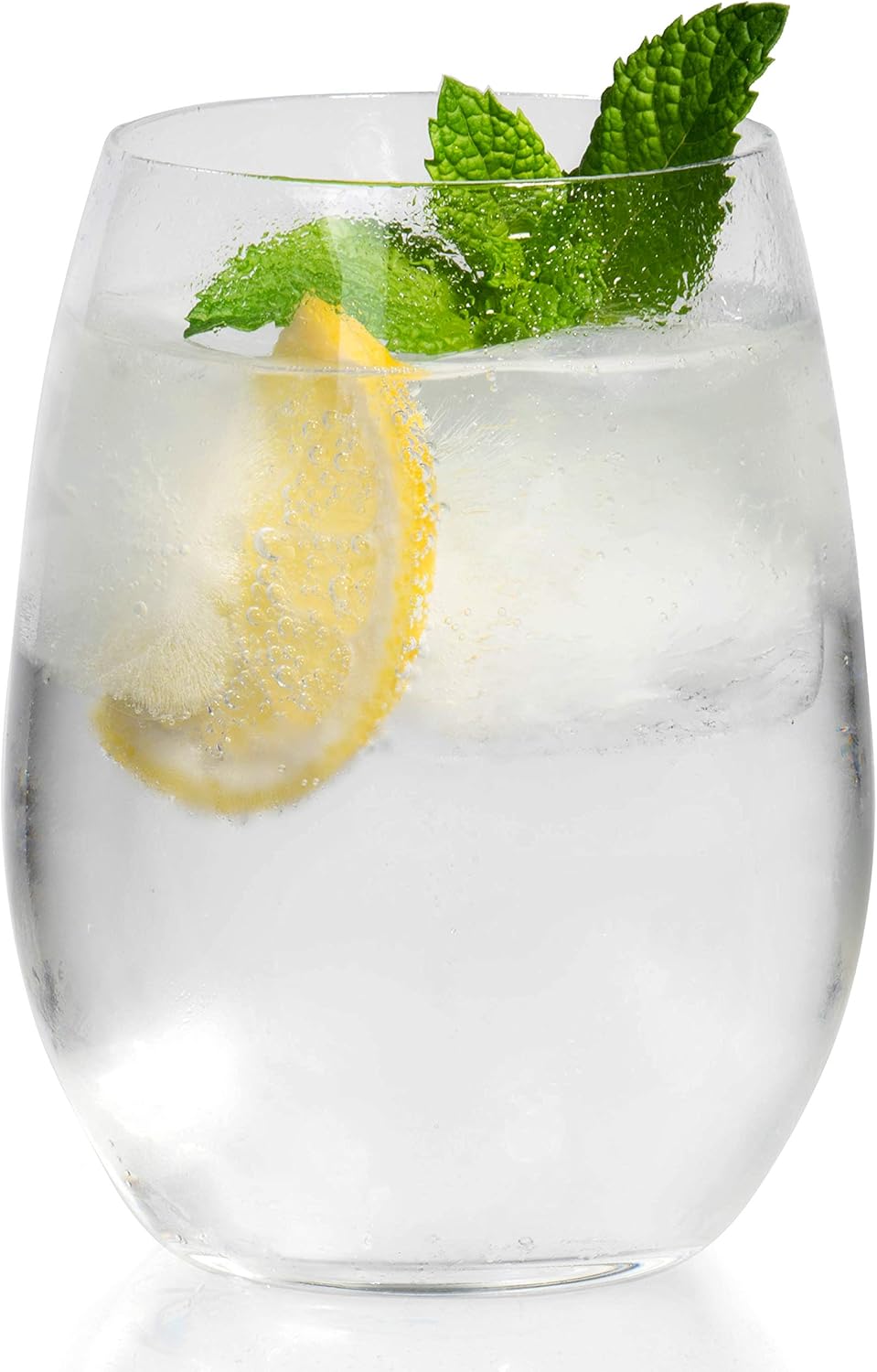 Pure Crystal Clear Large Stemless Red Wine Glasses, 20 ounce - Set of 4