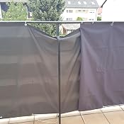 AEREY Balkon Sichtschutz 85x400 Cm – Wind- Und Blickschutz Für Terrasse & Garten